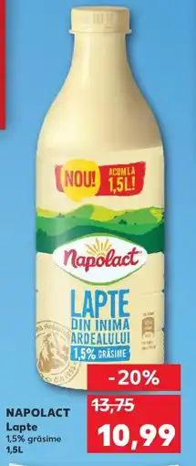 Kaufland NAPOLACT Lapte Ofertă