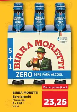 Kaufland BIRRA MORETTI Bere blondă Ofertă