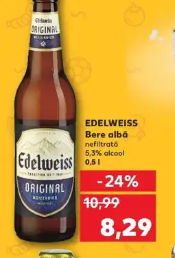 Kaufland EDELWEISS Bere albă Ofertă