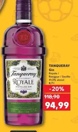 Kaufland TANQUERAY Gin 0.7 l. Ofertă