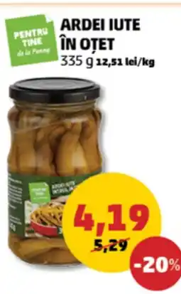 Penny ARDEI IUTE ÎN OTET 335 g Ofertă