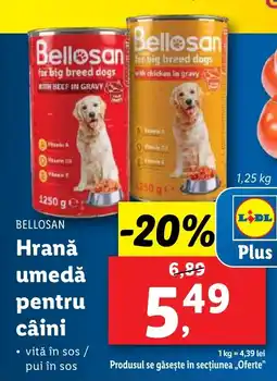 Lidl BELLOSAN Hrană umedă pentru câini Ofertă