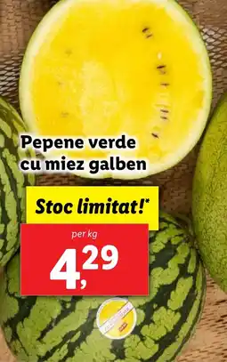 Lidl Pepene verde cu miez galben Ofertă