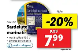 Lidl NAUTICA Sardeluţe marinate Ofertă
