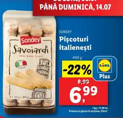 Lidl SONDEY Piscoturi italienești Ofertă