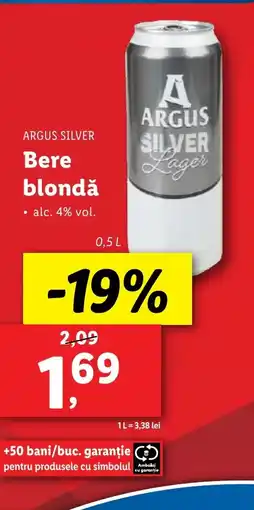 Lidl ARGUS SILVER Bere blondǎ Ofertă