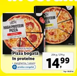 Lidl TRATTORIA ALFREDO Pizza bogată în proteine Ofertă