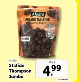 Lidl ALESTO Stafide Thompson Jumbo Ofertă