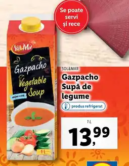 Lidl SOL&MAR Gazpacho Supă de legume Ofertă