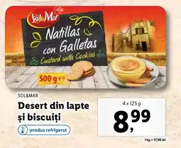 Lidl SOL&MAR Desert din lapte şi biscuiţi Ofertă
