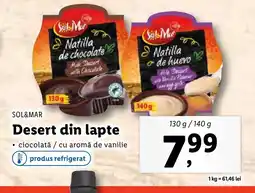 Lidl SOL&MAR Desert din lapte Ofertă