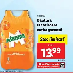 Lidl MIRINDA Băutură răcoritoare carbogazoasă Ofertă