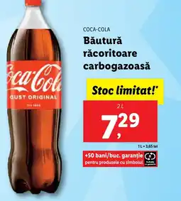 Lidl COCA-COLA Băutură răcoritoare carbogazoasă Ofertă