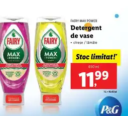 Lidl FAIRY MAX POWER Detergent de vase Ofertă