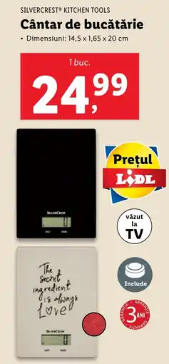 Lidl SILVERCREST® KITCHEN TOOLS Cântar de bucătărie Ofertă
