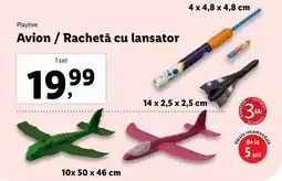 Lidl Playtive Avion/Rachetă cu lansator Ofertă