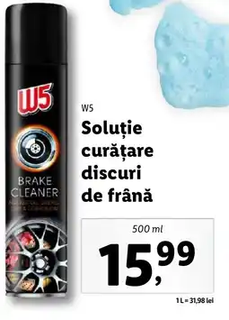 Lidl W5 Soluţie curăţare discuri de frână Ofertă