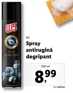 Lidl W5 Spray antiruginǎ degripant Ofertă