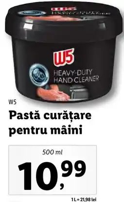 W5 Pastă curățare pentru mâini