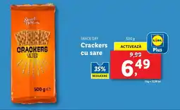 Lidl SNACK DAY Crackers cu sare Ofertă