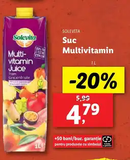 Lidl SOLEVITA Suc Multivitamin Ofertă