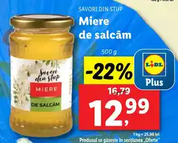 Lidl SAVORI DIN STUP Miere de salcâm Ofertă