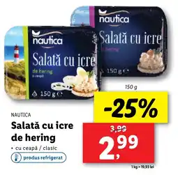 Lidl NAUTICA Salată cu icre de hering Ofertă