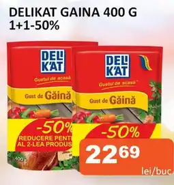 Unicarm DELIKAT GAINA 400 G 1+1-50% Ofertă