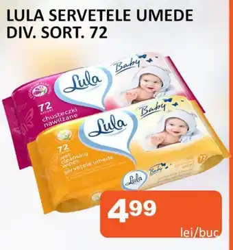 Unicarm LULA SERVETELE UMEDE DIV. SORT. 72 Ofertă