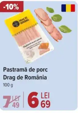 Carrefour Market Pastramǎ de porc Drag de România Ofertă