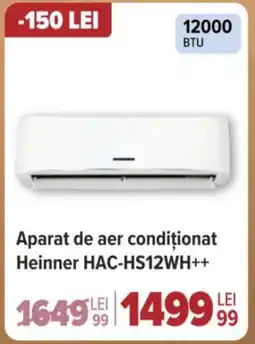 Carrefour Aparat de aer condiționat Heinner HAC-HS12WH++ Ofertă