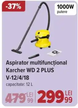Carrefour Aspirator multifuncțional Karcher WD 2 PLUS V-12/4/18 Ofertă
