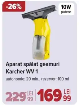 Carrefour Aparat spălat geamuri Karcher WV 1 Ofertă