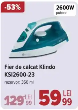 Carrefour Fier de călcat Klindo KSI2600-23 Ofertă
