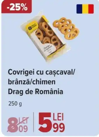 Carrefour Covrigei cu caşcaval/ brânză/chimen Drag de România Ofertă