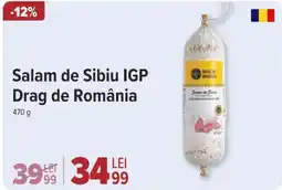 Carrefour Salam de Sibiu IGP Drag de România Ofertă