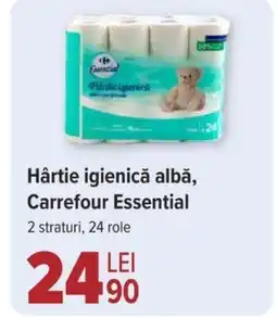 Carrefour Hârtie igienică albă, Carrefour Essential Ofertă