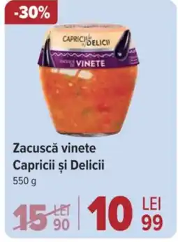 Carrefour Market Zacuscă vinete Capricii şi Delicii Ofertă