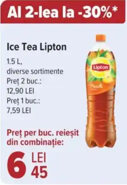 Carrefour Market Ice Tea Lipton 1.5L Ofertă