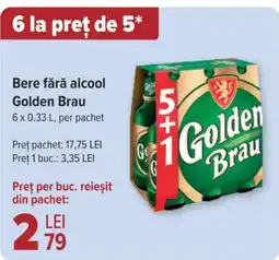 Carrefour Bere fără alcool Golden Brau Ofertă