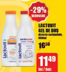 Auchan LACTOVIT GEL DE DUS Ofertă