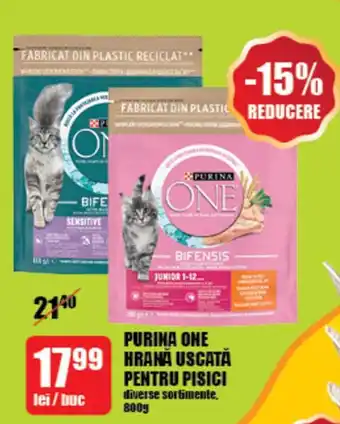 Auchan PURINA ONE HRANA USCATA PENTRU PISICi Ofertă