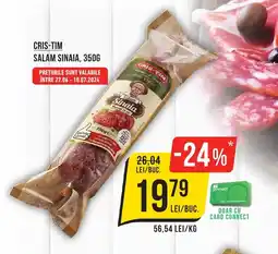 Mega Image CRIS-TIM SALAM SINAIA, 350G Ofertă