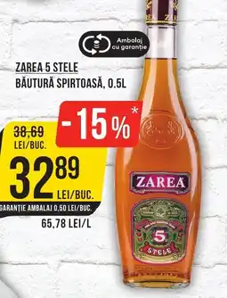Mega Image ZAREA 5 STELE BĂUTURĂ SPIRTOASĂ, 0.5L Ofertă