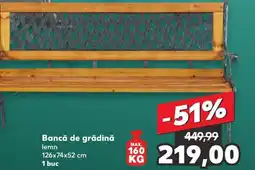 Bancă de grădină
