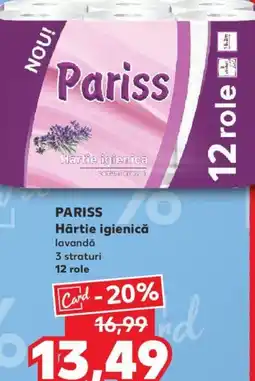 Kaufland PARISS Hârtie igienică Ofertă