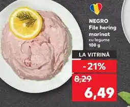 Kaufland NEGRO File hering marinat Ofertă