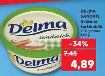 Kaufland DELMA SANDVIS Grăsime tartinabilă Ofertă