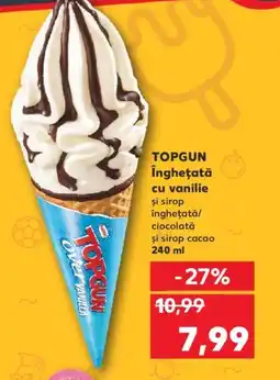 Kaufland TOPGUN Îngheţată cu vanilie Ofertă