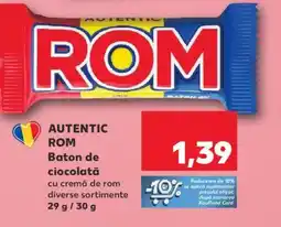 Kaufland AUTENTIC ROM Baton de ciocolată Ofertă